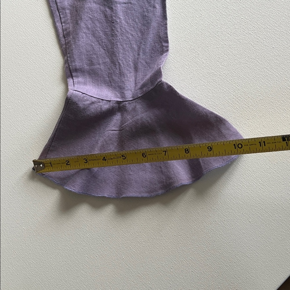 The Last Best Place Vintage Purple Ruffle Front Bell Sleeve Button Down - L - Picture 9 of 9